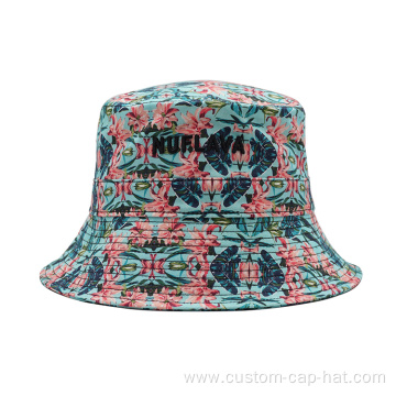 Custom Design Printed Flower Bucket Hat